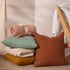 Lark Muslin Crinkle Cotton Cushion 45 x 45 cm